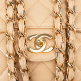 Chanel Quilted Caviar Leather Jumbo Single Flap Crossbody Bag