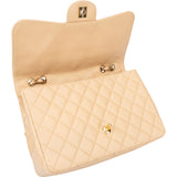 Chanel Quilted Caviar Leather Jumbo Single Flap Crossbody Bag