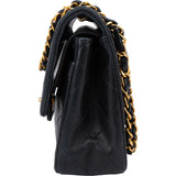 Chanel Quilted Lambskin 24K Gold Small Double Flap Crossbody Bag