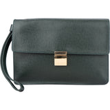 Louis Vuitton Green Taiga Leather Selenga Clutch