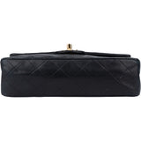 Chanel Quilted Lambskin 24K Gold Small Double Flap Crossbody Bag