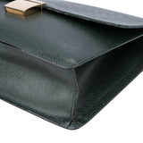 Louis Vuitton Green Taiga Leather Selenga Clutch