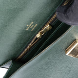 Louis Vuitton Green Taiga Leather Selenga Clutch