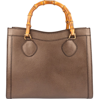 Gucci Leather Bamboo Handbag - vintageandkickz
