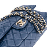 Chanel Quilted Lambskin Double Flap Crossbody Bag