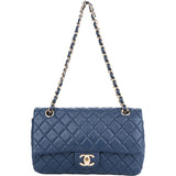 Chanel Quilted Lambskin Double Flap Crossbody Bag