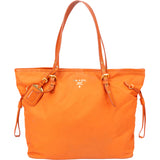 Prada Saffiano Orange Nylon Handbag