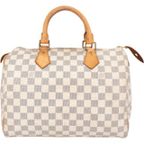Louis Vuitton Damier Azur Monogram Speedy 30 Handbag