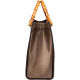 Gucci Leather Bamboo Handbag