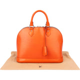 Louis Vuitton Orange Epi Leather Alma PM Handbag