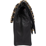 Chanel Quilted Lambskin 24K Gold Double Flap Shoulder Bag