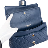 Chanel Quilted Lambskin Double Flap Crossbody Bag