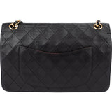 Chanel Quilted Lambskin 24K Gold Double Flap Shoulder Bag