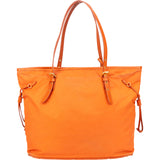 Prada Saffiano Orange Nylon Handbag