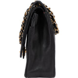 Chanel Quilted Lambskin 24K Gold Double Flap Shoulder Bag