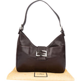 Fendi Classic Leather Baguette Shoulder Bag