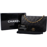 Chanel Quilted Lambskin 24K Gold Single Flap Shoulder Bag