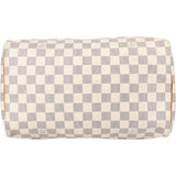 Louis Vuitton Damier Azur Monogram Speedy 30 Handbag