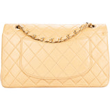 Chanel Quilted Lambskin 24K Gold Medium Double Flap Bag