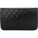 Chanel Quilted Lambskin 24K Gold Single Flap Shoulder Bag