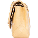 Chanel Quilted Lambskin 24K Gold Medium Double Flap Bag