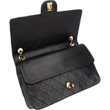 Chanel Quilted Lambskin 24K Gold Double Flap Shoulder Bag