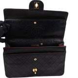 Chanel Quilted Lambskin 24K Gold Double Flap Shoulder Bag