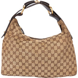 Gucci GG Monogram Horsebit Hobo Bag