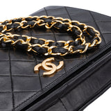 Chanel Quilted Lambskin 24K Gold Single Flap Shoulder Bag