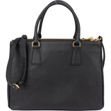 Prada Black Saffiano Leather Galleria Handbag