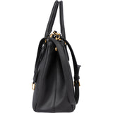 Prada Black Saffiano Leather Galleria Handbag
