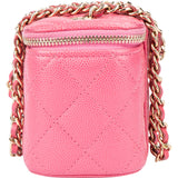Chanel Quilted Caviar Leather Mini Vanity Crossbody Bag