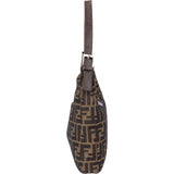 Fendi FF Monogram Baguette Buckle Shoulder Bag