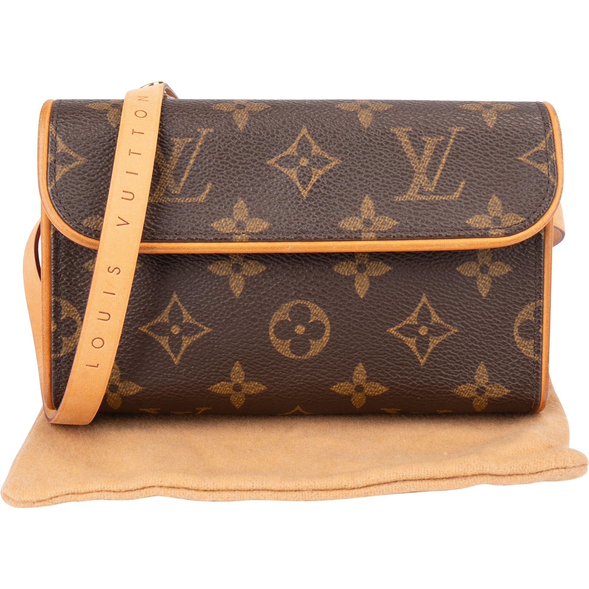 Louis Vuitton Canvas Monogram Pochette Florentine Crossbody Bag