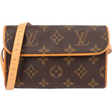 Louis Vuitton Canvas Monogram Pochette Florentine Crossbody Bag