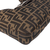 Fendi FF Monogram Baguette Buckle Shoulder Bag