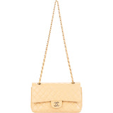 Chanel Quilted Lambskin 24K Gold Medium Double Flap Bag