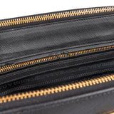 Prada Black Saffiano Leather Galleria Handbag