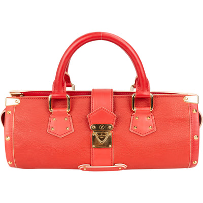 Louis Vuitton Red Leather Suhali L´epanoui Handbag - vintageandkickz