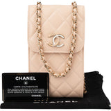 Chanel Quilted Lambskin On Chain Single Flap Crossbody Bag