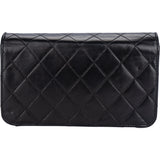 Chanel Quilted Lambskin 24K Gold Mini Single Flap Crossbody Bag