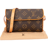 Louis Vuitton Canvas Monogram Pochette Florentine Crossbody Bag
