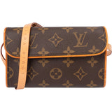 Louis Vuitton Canvas Monogram Pochette Florentine Crossbody Bag