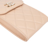 Chanel Quilted Lambskin On Chain Single Flap Crossbody Bag