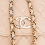 Chanel Quilted Lambskin On Chain Single Flap Crossbody Bag