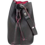 Louis Vuitton Black Leather Lockme Bucket Shoulder Bag