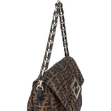 Fendi FF Monogram Big Baguette Buckle Shoulder Bag