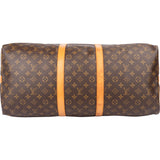 Louis Vuitton Canvas Monogram Keepall 55 Bandouliere