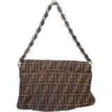 Fendi FF Monogram Big Baguette Buckle Shoulder Bag