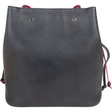 Louis Vuitton Black Leather Lockme Bucket Shoulder Bag